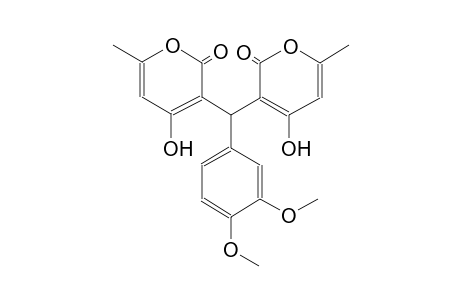 3,3'-((3,4-dimethoxyphenyl)methylene)bis(4-hydroxy-6-methyl-2H-pyran-2-one)