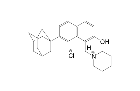 1-{[7-(1-adamantyl)-2-hydroxy-1-naphthyl]methyl}piperidinium chloride