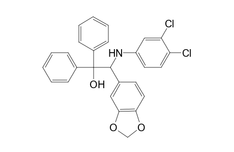 2-(1,3-benzodioxol-5-yl)-2-(3,4-dichloroanilino)-1,1-diphenyl-ethanol
