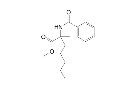 Methyl 2-benzamido-2-methylheptanoate
