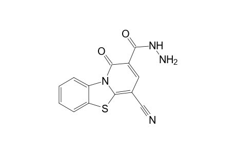 4-cyano-1-oxo-1H-benzo[4,5]thiazolo[3,2-a]pyridine-2-carbohydrazide
