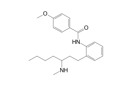 4-Methoxy-N-{2-[3-(methylamino)heptyl]phenyl}benzamide