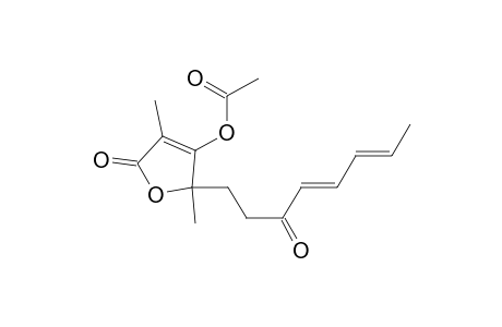2(5H)-Furanone, 4-(acetyloxy)-3,5-dimethyl-5-(3-oxo-4,6-octadienyl)-, (E,E)-(-)-