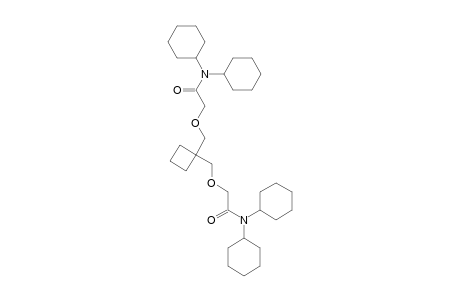 N,N-dicyclohexyl-2-[[1-[[2-(dicyclohexylamino)-2-keto-ethoxy]methyl]cyclobutyl]methoxy]acetamide