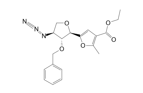 5-(3'-AZIDO-2'-O-BENZYL-3'-DEOXY-ALPHA-L-THREOFURANOSYL)-3-ETHOXYCARBONYL-2-METHYLFURAN
