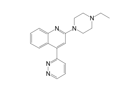 2-(4-Ethyl-1-piperazinyl)-4-(3-pyridazinyl)quinoline