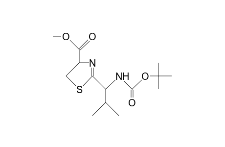 2-(<R>-1-tert-Butyloxycarbonylamino-2-methyl-propyl)-4-methoxycarbonyl-(R).delta.2-thiazoline