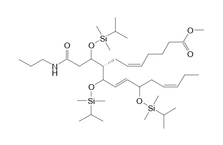 Methyl ester of tris[(dimethylisopropyl)oxy]-N-propylamido-11-dehydrothromboxane - B3 - derivative