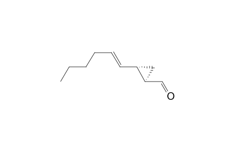 2-[(E)-(Hex-1'-enyl)]cyclopropane-1-carbaldehyde