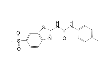 N-(4-methylphenyl)-N'-[6-(methylsulfonyl)-1,3-benzothiazol-2-yl]urea