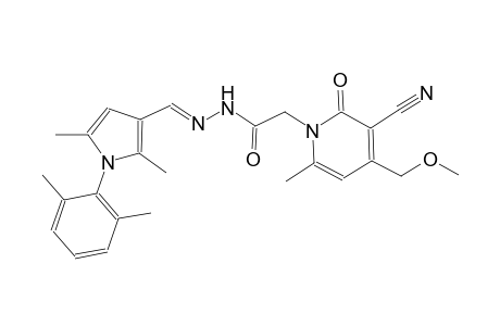 2-(3-cyano-4-(methoxymethyl)-6-methyl-2-oxo-1(2H)-pyridinyl)-N'-{(E)-[1-(2,6-dimethylphenyl)-2,5-dimethyl-1H-pyrrol-3-yl]methylidene}acetohydrazide