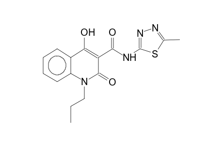 1-propyl-3-(5-methyl-1,3,4-thiadiazol-2-yl)carbamoyl-4-hydroxy-1,2-dihydro-2-quinolone