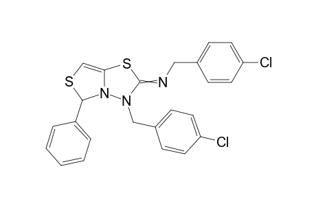 N,3-Bis(4-chlorobenzyl)-5-phenyl-5H-thiazolo[4,3-b][1,3,4]thiadiazol-2(3H)-imine