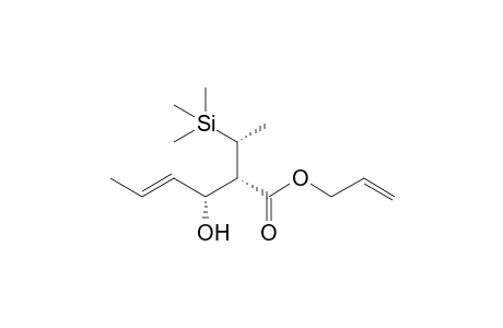 (E,2S,3R)-3-hydroxy-2-[(1R)-1-trimethylsilylethyl]-4-hexenoic acid prop-2-enyl ester