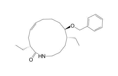 (Z)-(3R,10R,11R)-10-Benzyloxy-3,11-diethyl-azacyclotetradec-5-en-2-one