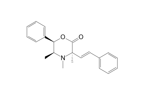 (3R,5S,6R)-3,4,5-trimethyl-6-phenyl-3-[(E)-2-phenylethenyl]-2-morpholinone