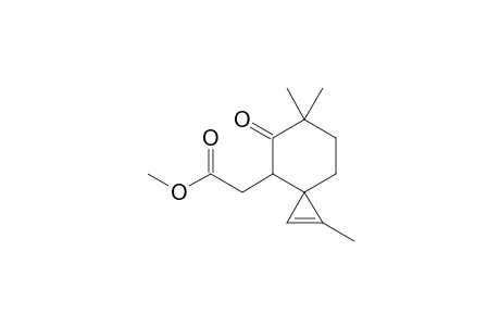(1,6,6-Trimethyl-5-oxospiro[2.5]oct-1-en-4-yl)-acetic acid, methyl ester