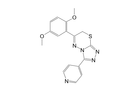 6-(2,5-dimethoxyphenyl)-3-(4-pyridinyl)-7H-[1,2,4]triazolo[3,4-b][1,3,4]thiadiazine