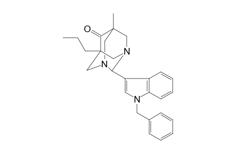 1,3-Diazatricyclo[3.3.1.1(3,7)]decan-6-one, 5-methyl-2-[1-(phenylmethyl)-1H-indol-3-yl]-7-propyl-