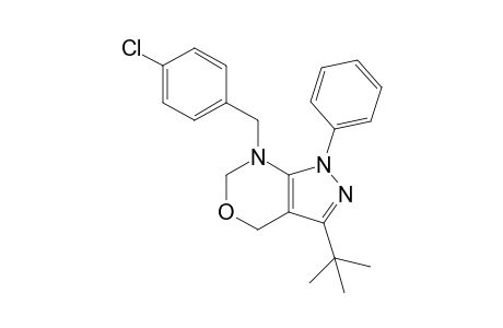 3-tert-Butyl-7-(4-chlorobenzyl)-1-phenyl-1,4,6,7-tetrahydropyrazolo-[3,4-d][1,3]oxazine