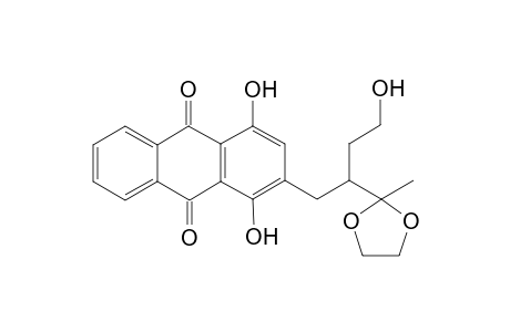 2-[2'-(2-Hydroxyethyl)-3'-ethylenedioxybutyl]-1,4-dihydroxyanthraquinone