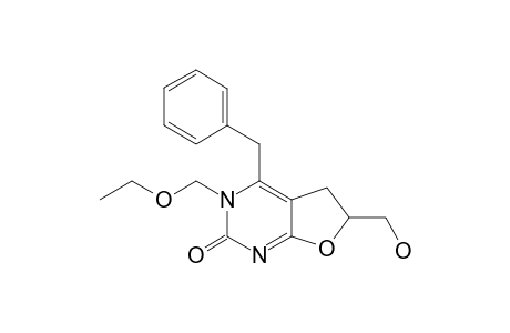 4-BENZYL-3-ETHOXYMETHYL-6-HYDROXYMETHYL-5,6-DIHYDRO-3H-FURO-[2,3-D]-PYRIMIDIN-2-ONE