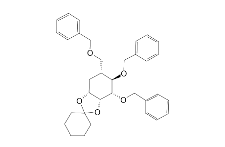 (3aR,4S,5R,6R,7aR)-4,5-bis(phenylmethoxy)-6-(phenylmethoxymethyl)spiro[3a,4,5,6,7,7a-hexahydro-1,3-benzodioxole-2,1'-cyclohexane]