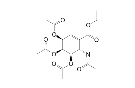 ETHYL-(ANTI)-(SYN)-(SYN)-3,4,5-TRIACETOXY-6-N-ACETYLAMINOCYCLOHEX-1-ENE-1-CARBOXYLATE