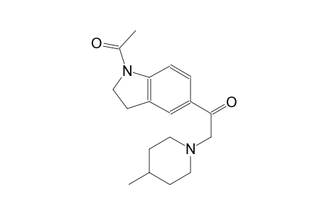 ethanone, 1-(1-acetyl-2,3-dihydro-1H-indol-5-yl)-2-(4-methyl-1-piperidinyl)-
