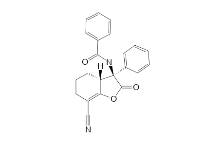 (3S*,3AR*)-N-(7-CYANO-2-OXO-3-PHENYL-2,3,3A,4,5,6-HEXAHYDROBENZOFURAN-3-YL)-BENZAMIDE