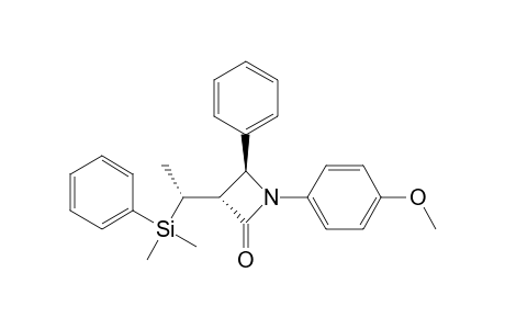 (3R,4S)-3-[(1R)-1-[dimethyl(phenyl)silyl]ethyl]-1-(4-methoxyphenyl)-4-phenyl-azetidin-2-one