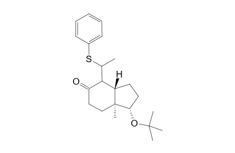 [1S,1'RS,3aS,4RS,7aS]-1-tert-Butoxy-4-(1'-phenylthioethyl)-7a-methyl-3a,4,7,7a-tetrahydro-5(6)-indan5-one