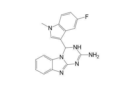 4-(5-Fluoro-1-methyl-1H-indol-3-yl)-3,4-dihydro[1,3,5]triazino[1,2-a]benzimidazol-2-amine