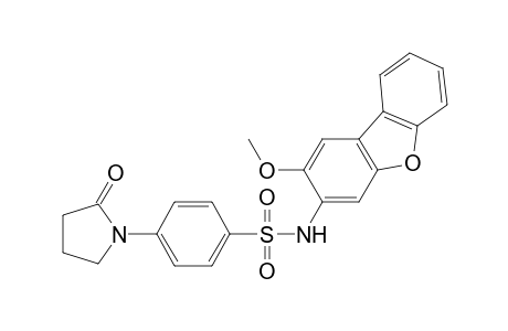 Benzenesulfonamide, N-(2-methoxybenzo[b]benzofuran-3-yl)-4-(2-oxo-1-pyrrolidinyl)-