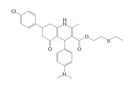2-(ethylsulfanyl)ethyl 7-(4-chlorophenyl)-4-[4-(dimethylamino)phenyl]-2-methyl-5-oxo-1,4,5,6,7,8-hexahydro-3-quinolinecarboxylate