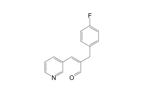 Benzenepropanal, 4-fluoro-alpha-(3-pyridinylmethylene)-