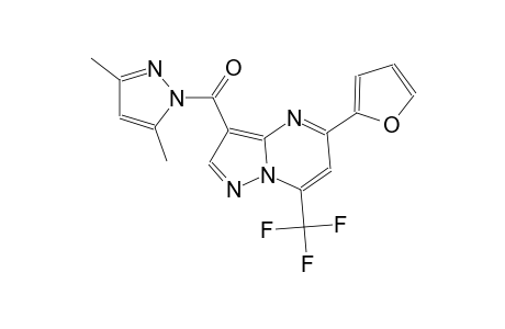 3-[(3,5-dimethyl-1H-pyrazol-1-yl)carbonyl]-5-(2-furyl)-7-(trifluoromethyl)pyrazolo[1,5-a]pyrimidine