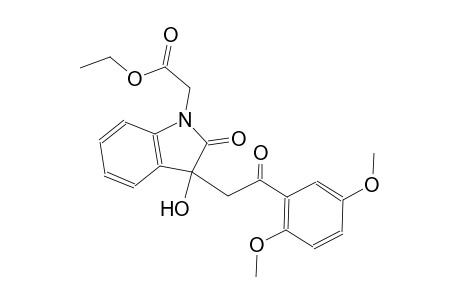 ethyl {3-[2-(2,5-dimethoxyphenyl)-2-oxoethyl]-3-hydroxy-2-oxo-2,3-dihydro-1H-indol-1-yl}acetate