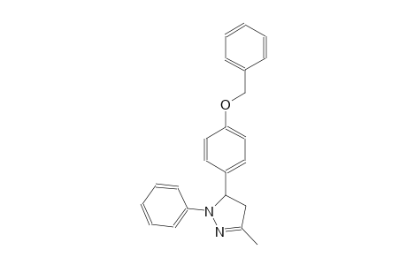 1H-pyrazole, 4,5-dihydro-3-methyl-1-phenyl-5-[4-(phenylmethoxy)phenyl]-