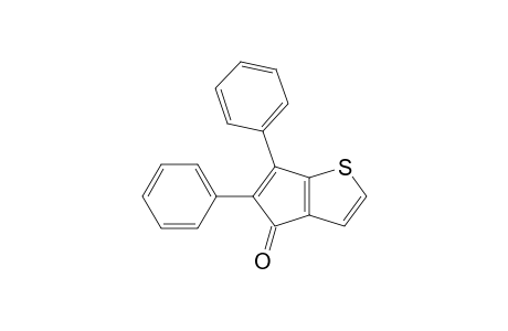 4H-Cyclopenta[b]thiophen-4-one, 5,6-diphenyl-