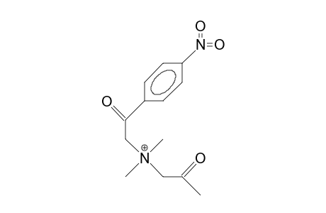 N-Acetonyl-N,N-dimethyl-N-(4-nitro-phenacyl)-ammonium cation