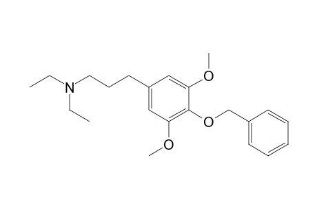 Benzenepropanamine, N,N-diethyl-3,5-dimethoxy-4-(phenylmethoxy)-