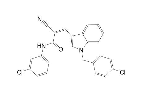 (2Z)-3-[1-(4-chlorobenzyl)-1H-indol-3-yl]-N-(3-chlorophenyl)-2-cyano-2-propenamide