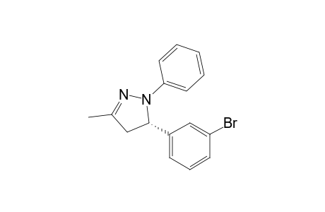 (S)-5-(3-Bromophenyl)-3-methyl-1-phenyl-4,5-dihydro-1H-pyrazole