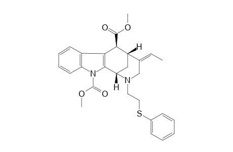 METHYL-4(E)-ETHYLIDENE-2-[2-(PHENYLTHIO)-ETHYL]-11-(METHOXYCARBONYL)-1,2,3,4,5,6-HEXAHYDRO-1,5-METHANOAZOCINO-[3,4-B]-INDOLE-6-BETA-CARBOXYLATE