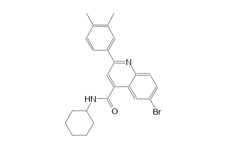 6-bromo-N-cyclohexyl-2-(3,4-dimethylphenyl)-4-quinolinecarboxamide