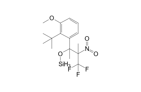 [t-Butyldimethyl(3,3,3-trifluoro-1-(3'-methoxyphenyl)-2-nitropropoxy)]silane