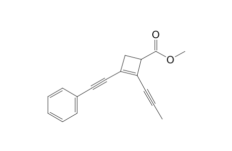 Methyl 2-(prop-1-yn-1-yl)-1-(2-phenylethynyl)cyclobutene-3-carboxylate