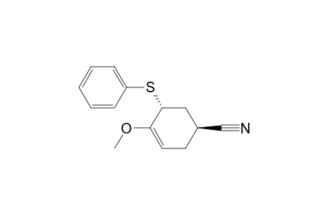 3-Cyclohexene-1-carbonitrile, 4-methoxy-5-(phenylthio)-, trans-