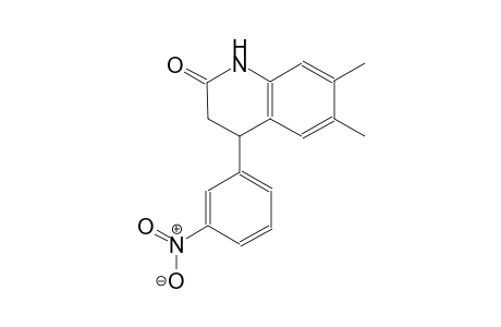 6,7-Dimethyl-4-(3-nitrophenyl)-3,4-dihydro-2(1H)-quinolinone